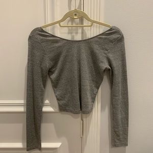 Gray brandy Melville top